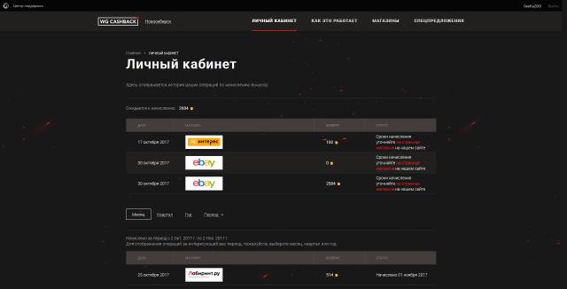 WG Cashback - зарабатывай голду, совершая покупки